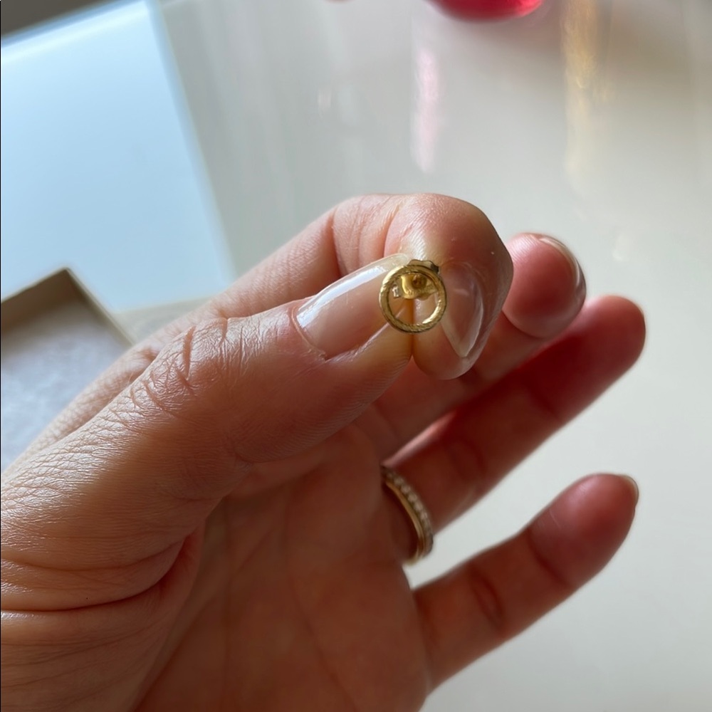 Gold Hoop Earrings - Picture 6 of 8